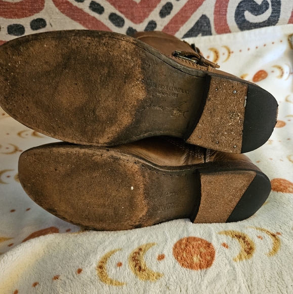 Frye Tan Leather Boots Sz 7 - Picture 4 of 6